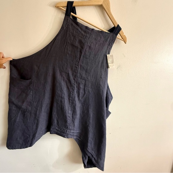 Blue Fish 6202 Linen Grey Stockholm Apron Shale -2 NWT! - Picture 2 of 14